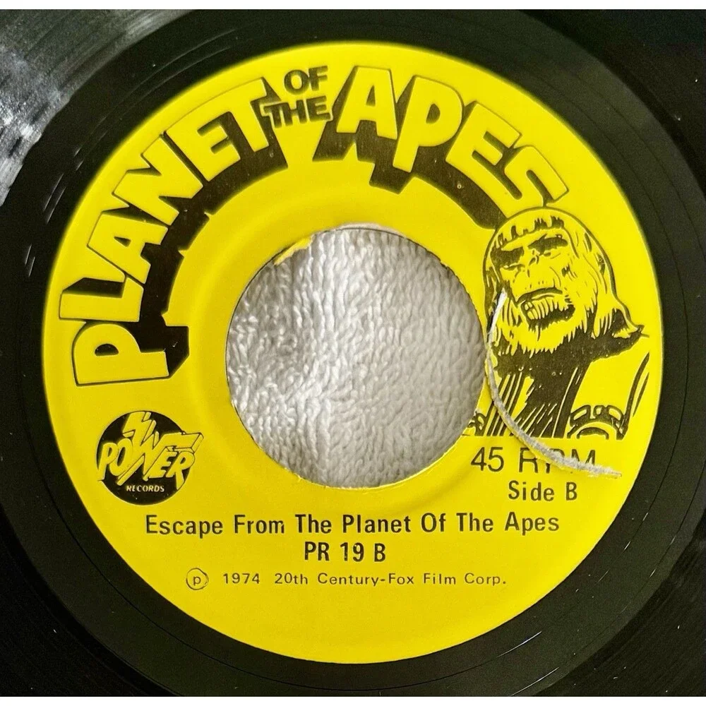 Escape From the Planet of the Apes Book & Record Vintage 1974 Near Perfect Cond.